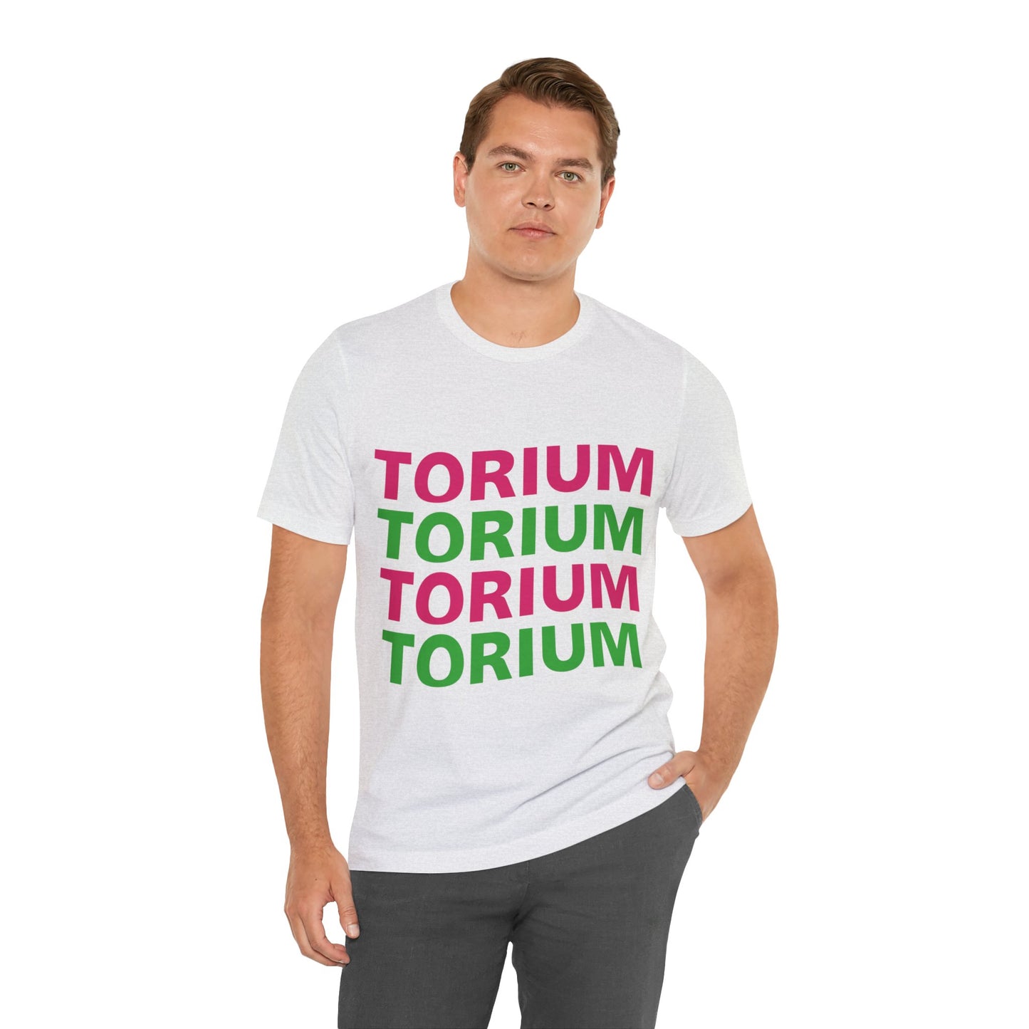 Torium Green & Pink Wave Unisex Short Sleeve Tee