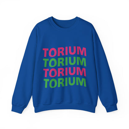 Torium Green & Pink Wave Unisex Crewneck Sweatshirt