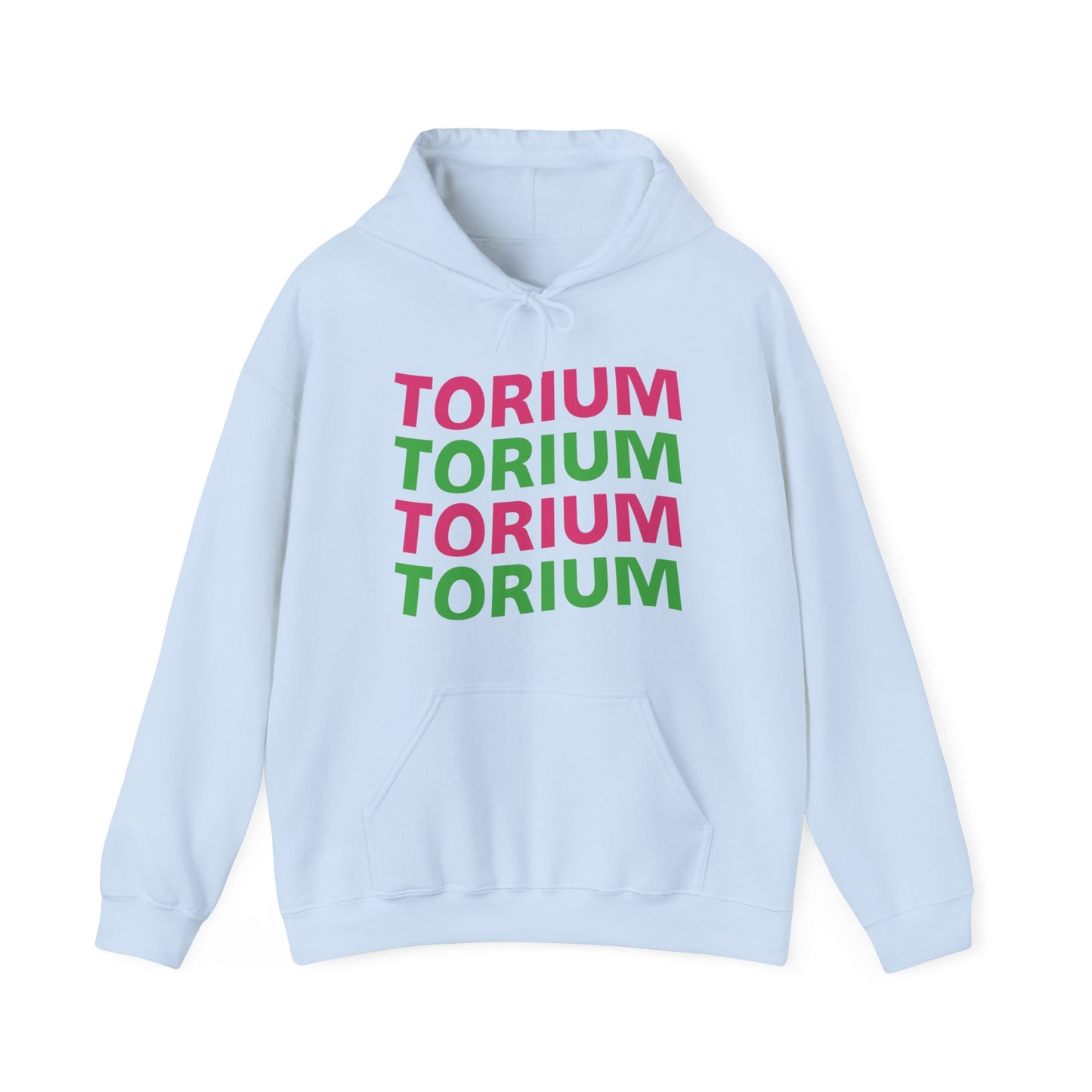 Torium Green & Pink Wave Unisex Hooded Sweatshirt