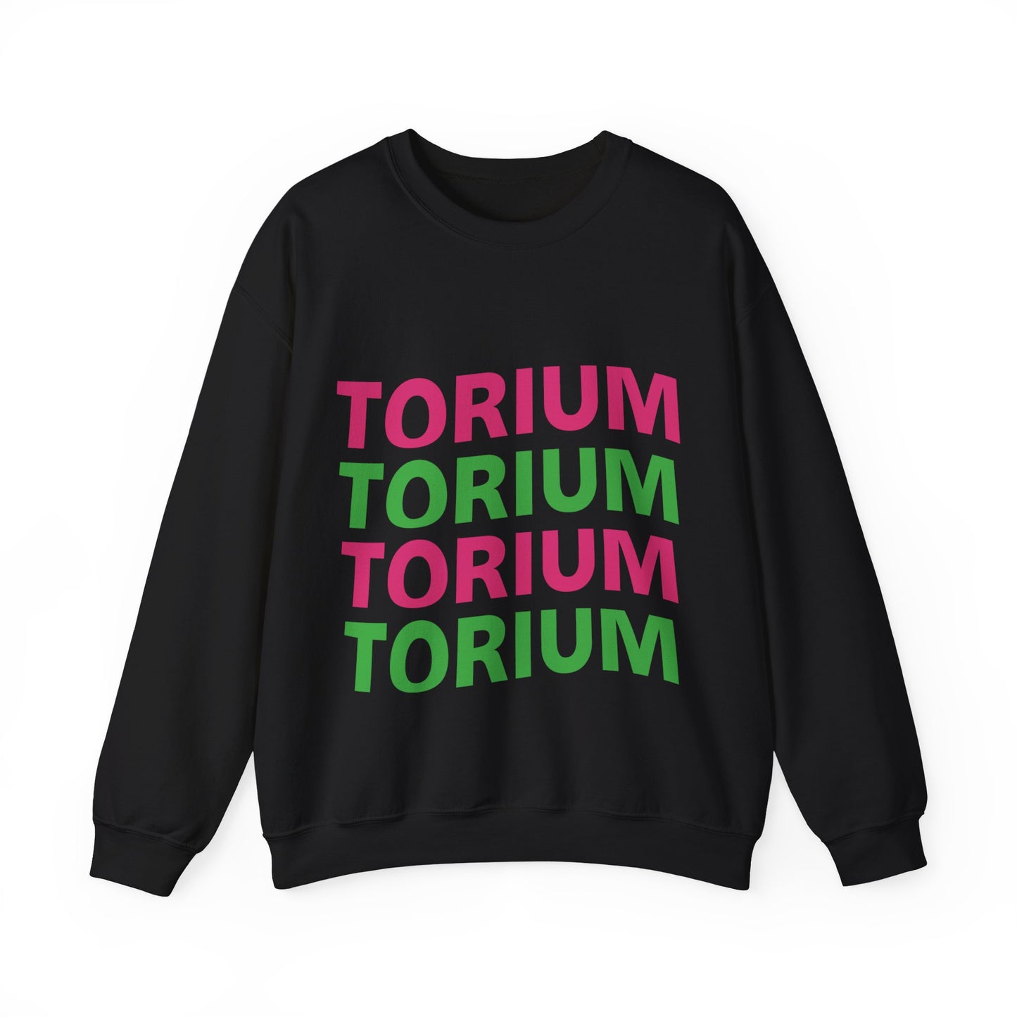 Torium Green & Pink Wave Unisex Crewneck Sweatshirt