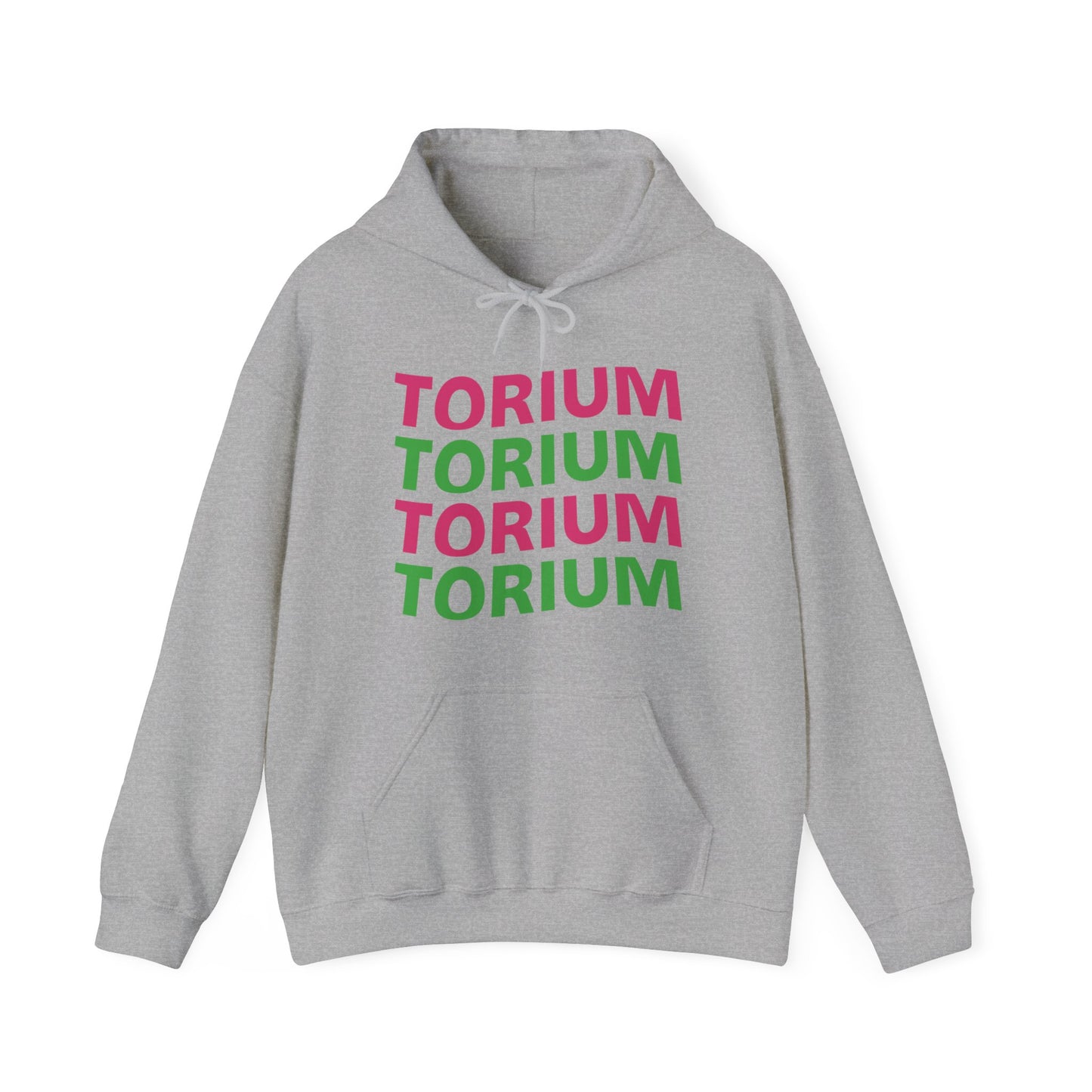 Torium Green & Pink Wave Unisex Hooded Sweatshirt