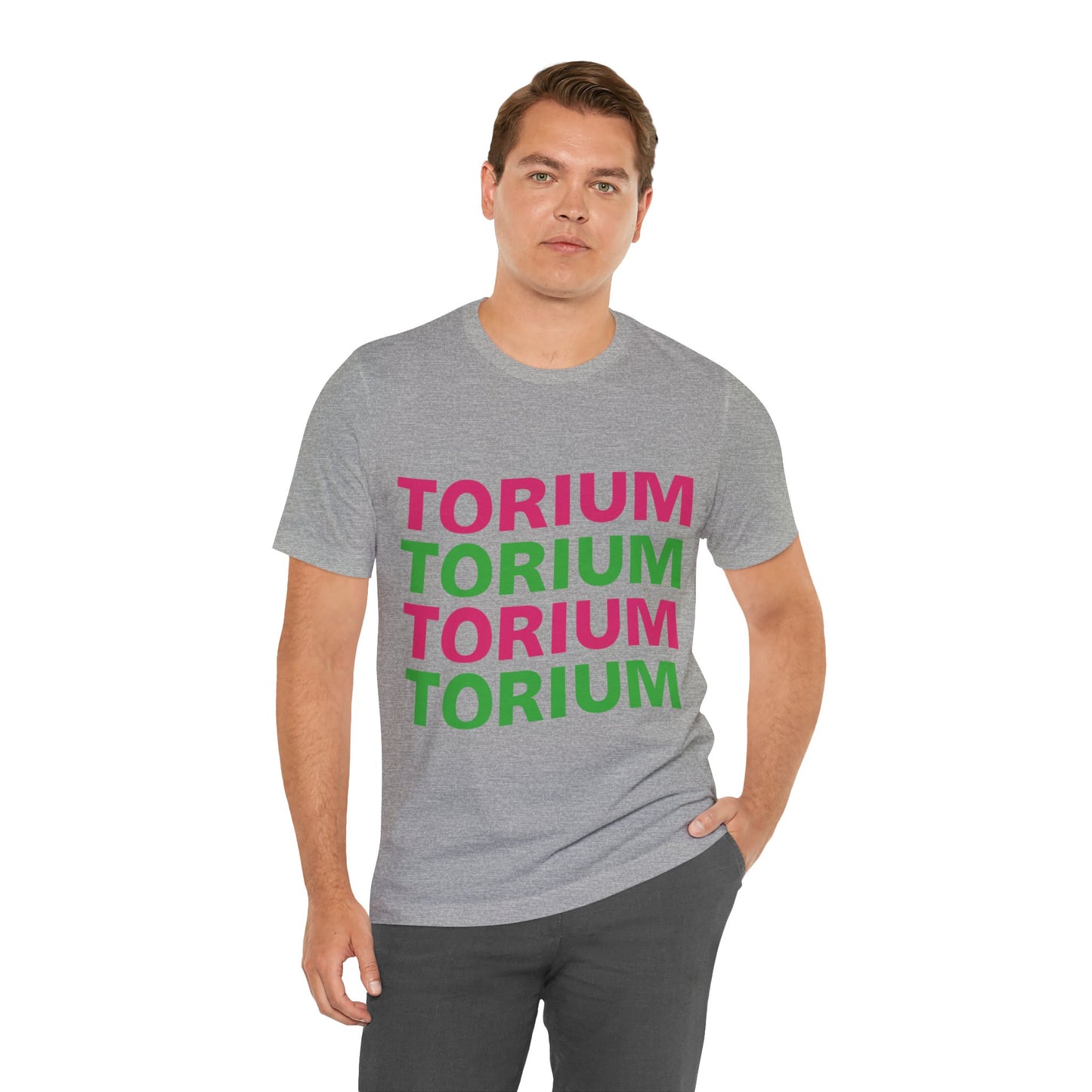 Torium Green & Pink Wave Unisex Short Sleeve Tee