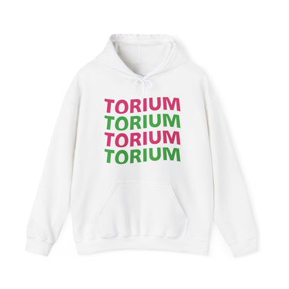 Torium Green & Pink Wave Unisex Hooded Sweatshirt