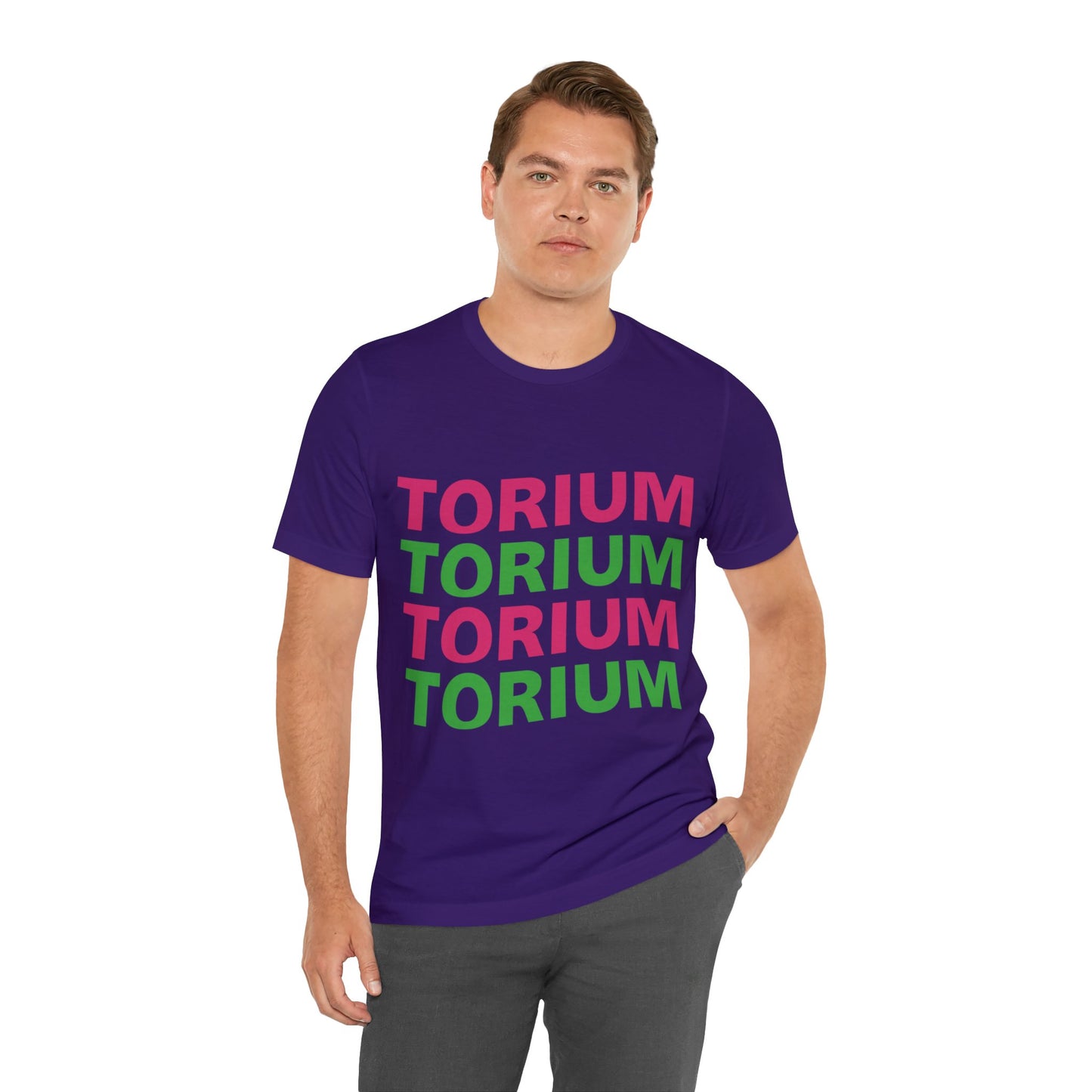 Torium Green & Pink Wave Unisex Short Sleeve Tee