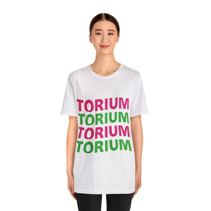 Torium Green & Pink Wave Unisex Short Sleeve Tee