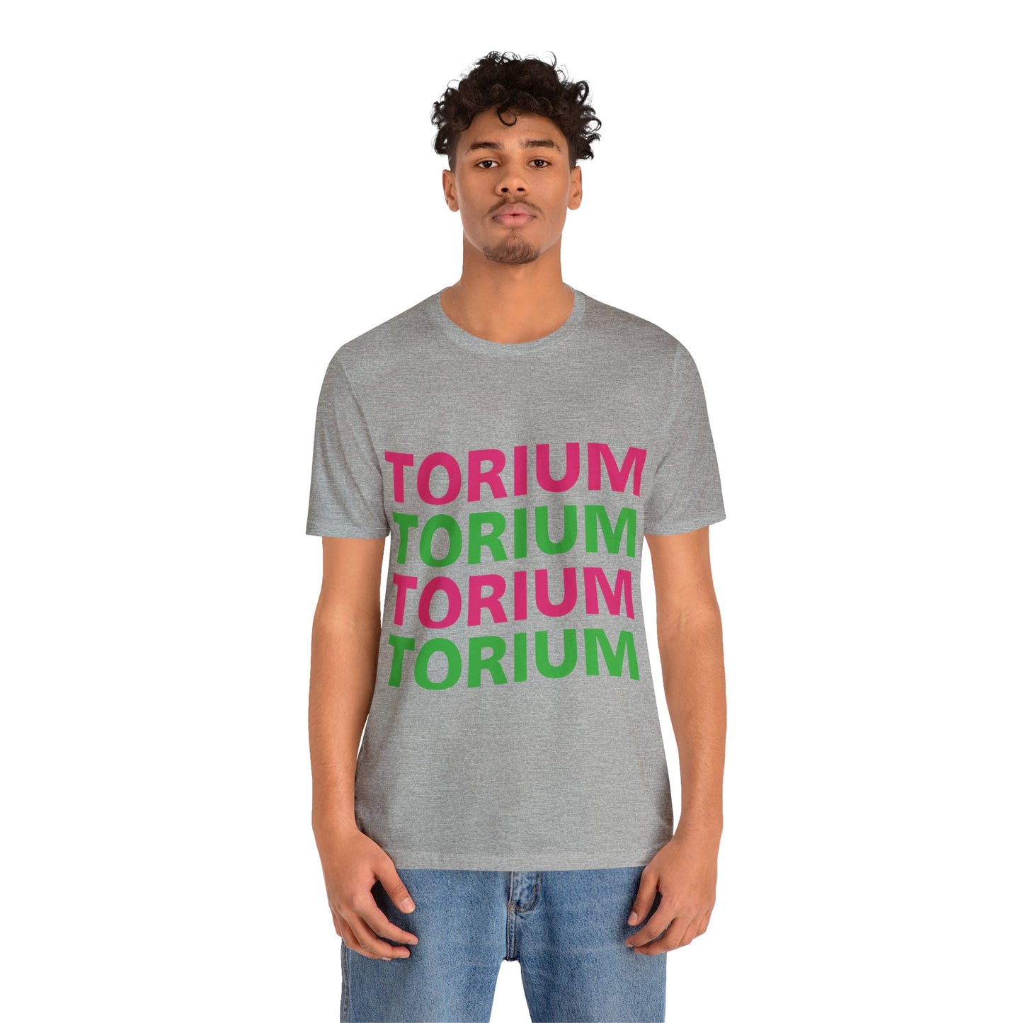 Torium Green & Pink Wave Unisex Short Sleeve Tee