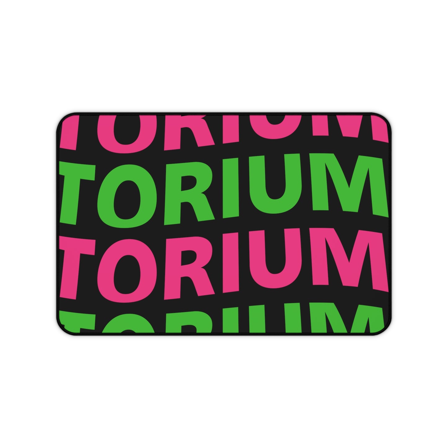 Torium Pink & Green Wave Desk Mat