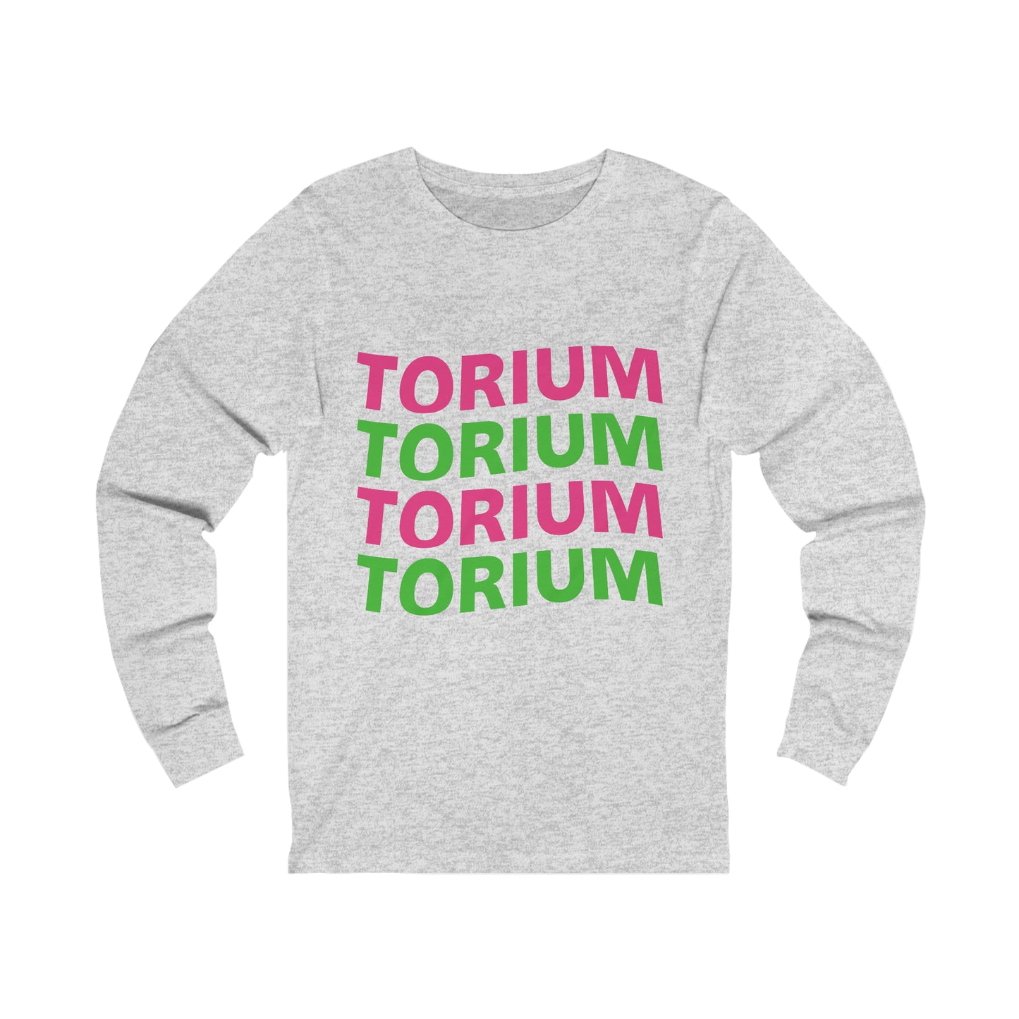 Torium Green & Pink Wave Unisex Jersey Long Sleeve Tee