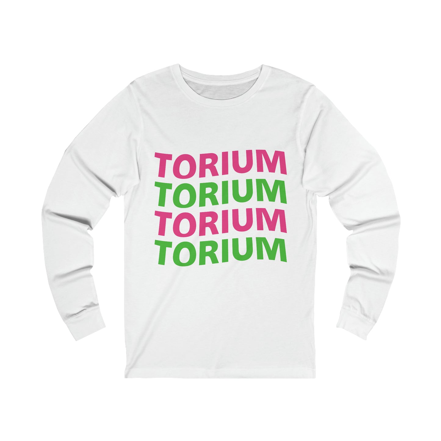 Torium Green & Pink Wave Unisex Jersey Long Sleeve Tee