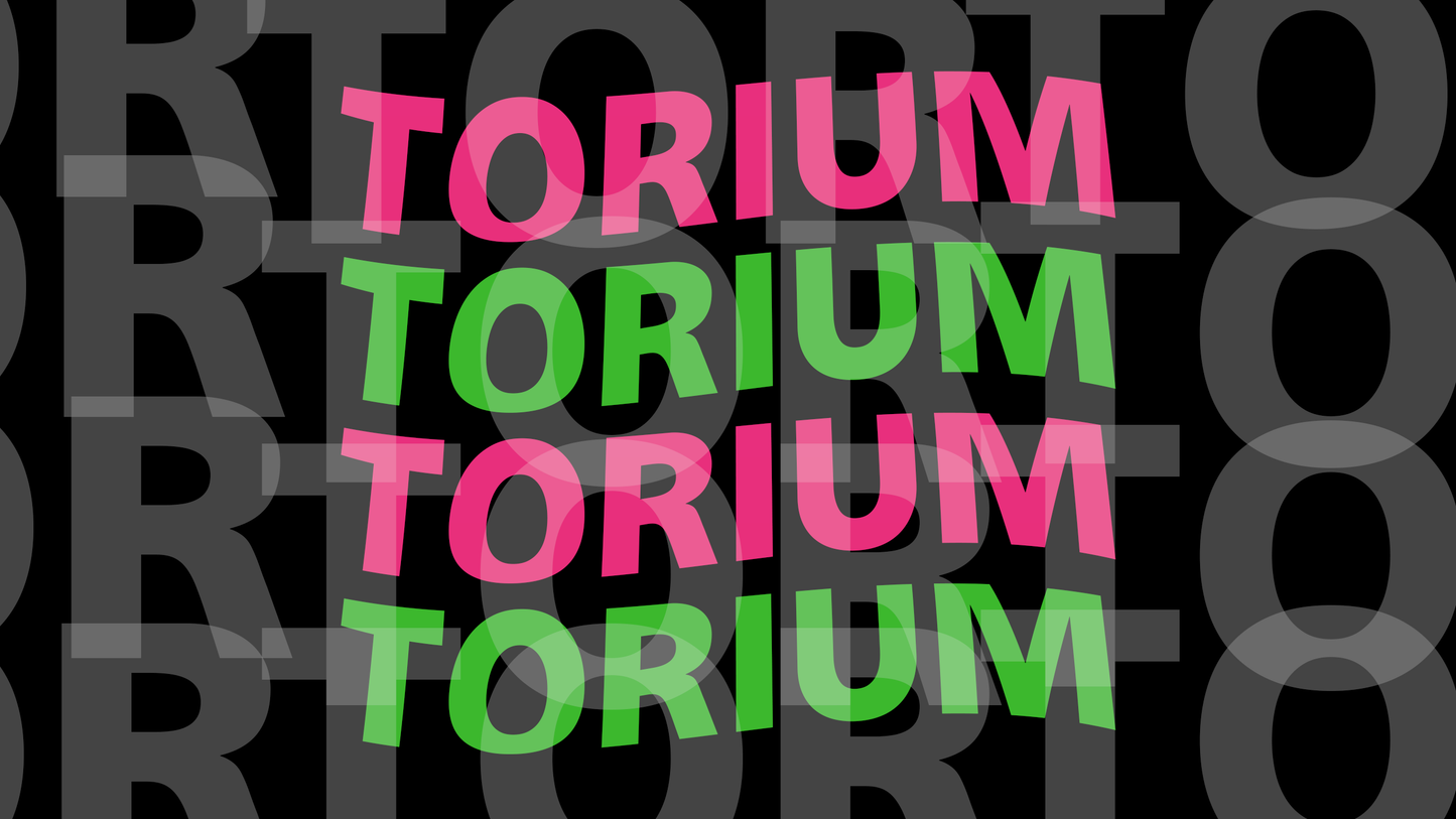 Torium Pink & Green Wave 2K Wallpaper